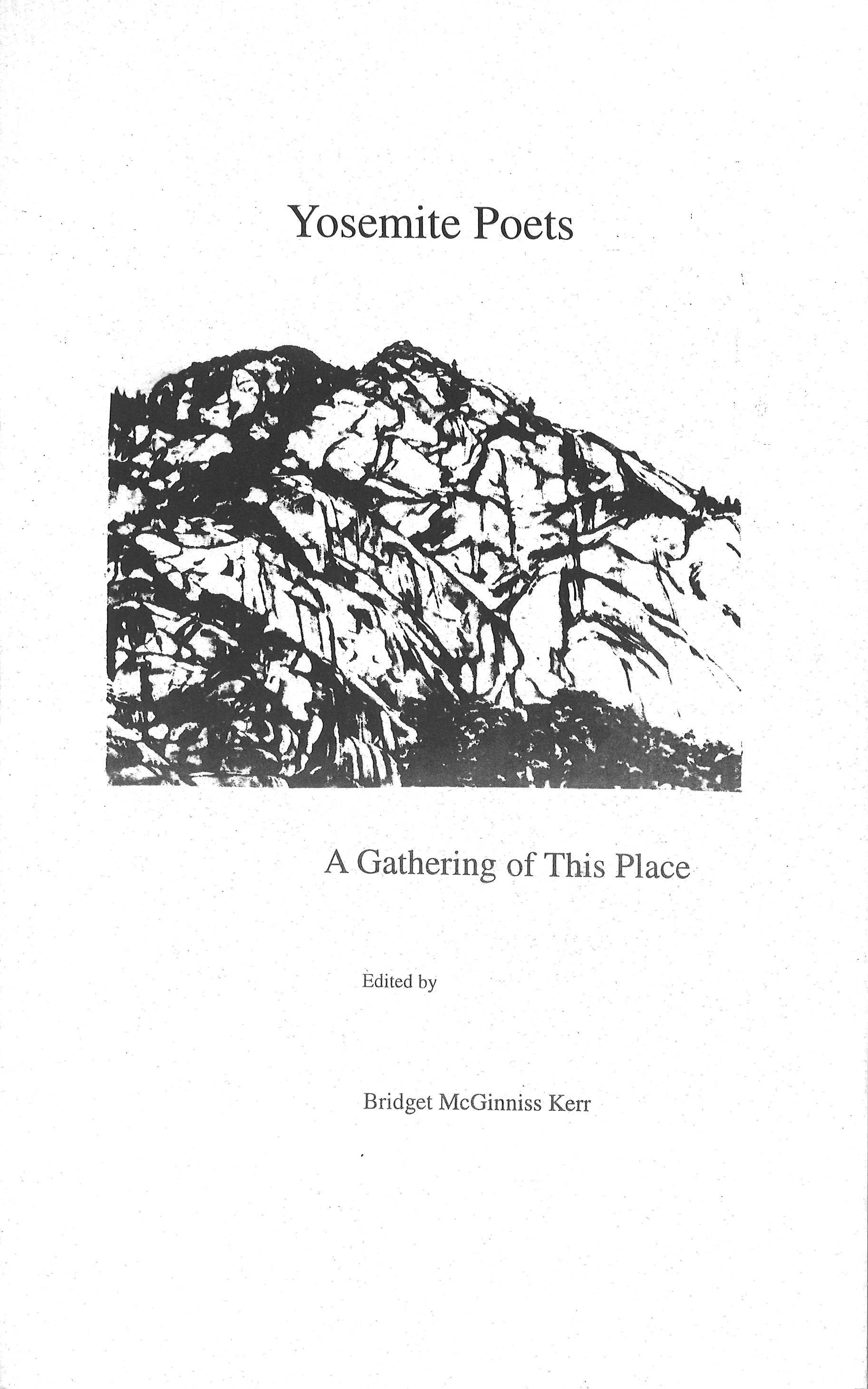 Book cover of Bridget McGinniss Kerr's Yosemite Poets anthology.
